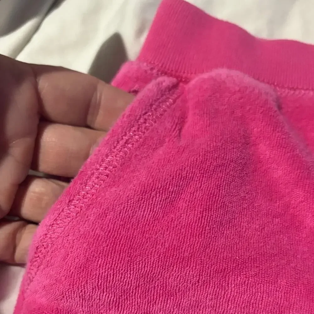 Ralph Lauren 6 Vibrant Pink Terry Cloth Shorts elastic waist worn once euc